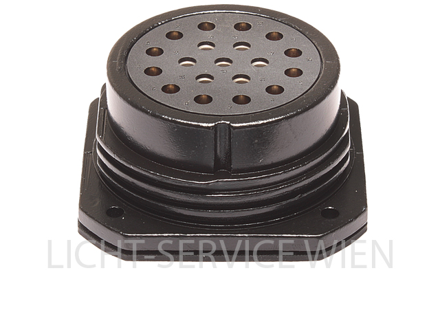 Stecker - Socapex 19pol Anbaubuchse schwarz