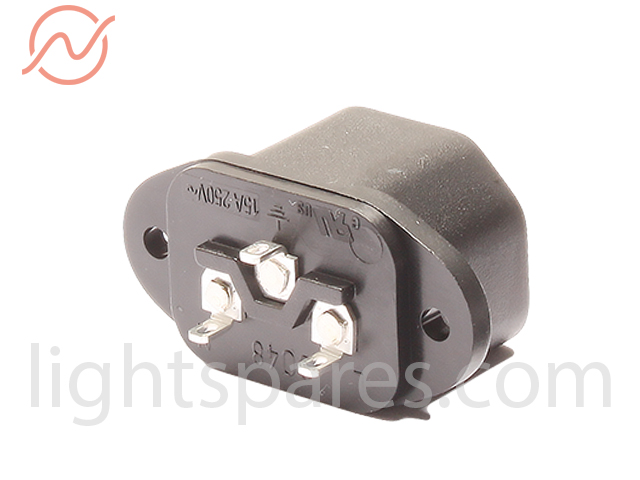 Stecker - Kaltgeräte Einbaustecker schwarz