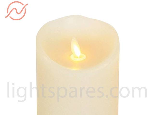 Luminara - Wachs Finish LED Flackerkerze 8x23cm
