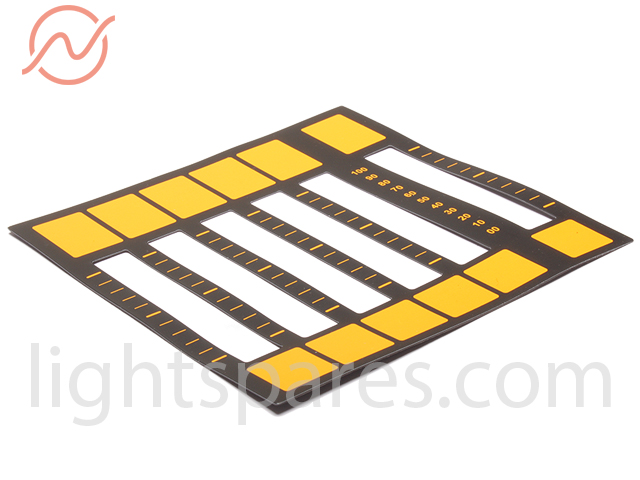 MA Lighting - Magnetfolie Beschriftung 6 Fader