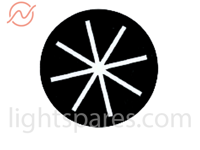 SGM Victory - Gobo S/W Radial d=34mm (Glas)
