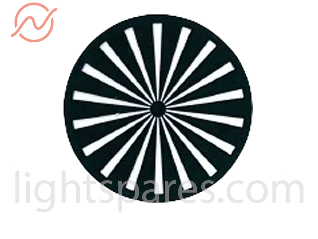 SGM Victory - Gobo Radial Lines d=34mm (Metall)