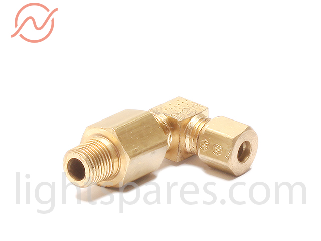 HES F100 - Elbow, 3/16" pump output