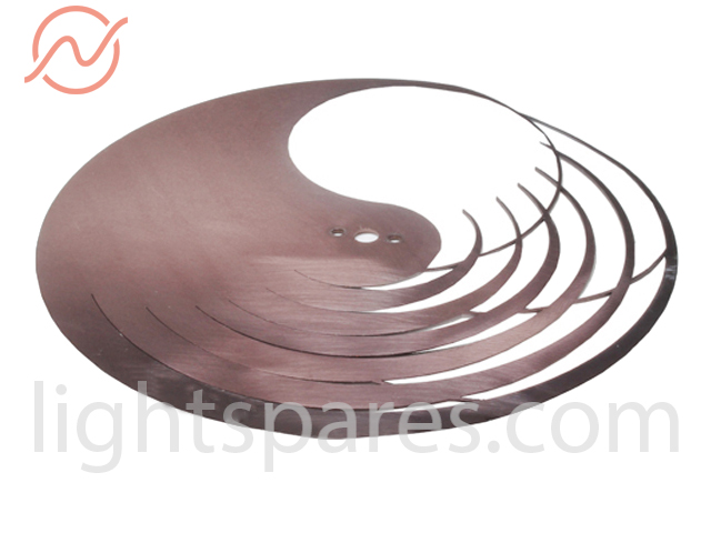 Amptown WL - Dimmerscheibe 1mm AlMg3, sw eloxiert