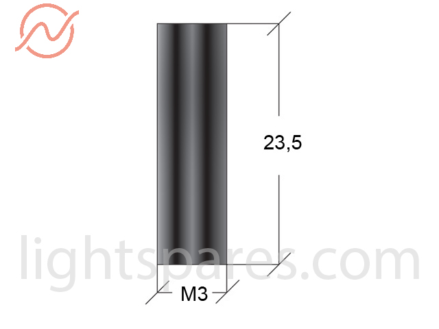 Martin - M3x23,5 stand off f7/f7 black