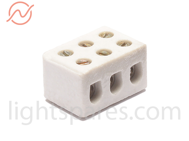 Strand - Quartet F/PC Terminal Block 3-Way Ceramic