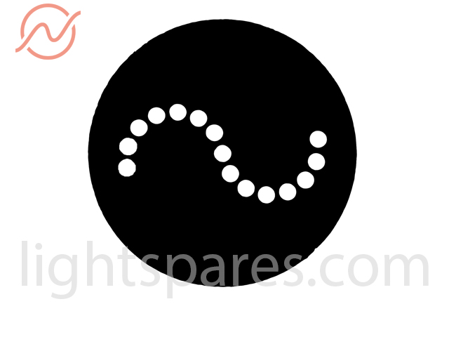 PR Lighting - Metal Gobo 27mm Dots S