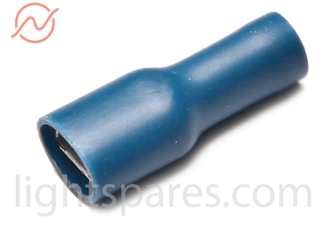 Kabelschuh blau Flachsteckhülse 6,3 x 0,8mm ISO