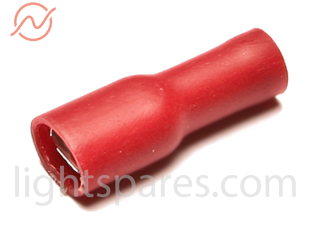 Kabelschuh rot Flachsteckhülse 4,8 x 0,8mm ISO