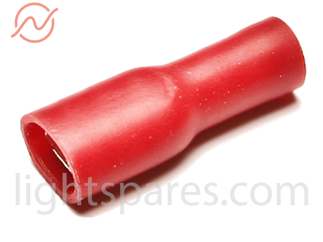 Kabelschuh rot Flachsteckhülse 6,3x0,8mm isoliert