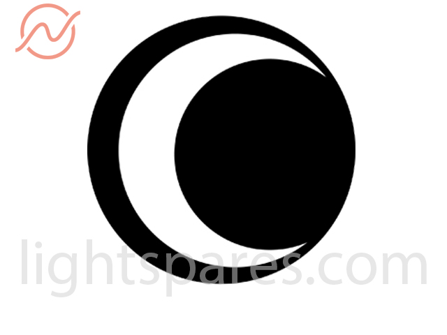 Rosco (DHA) Gobo B-Size - 77154 (DHA154) Half Moon