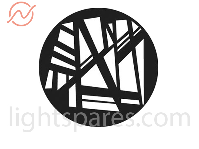 Rosco Gobo 37,5mm G697 Construction - Glas