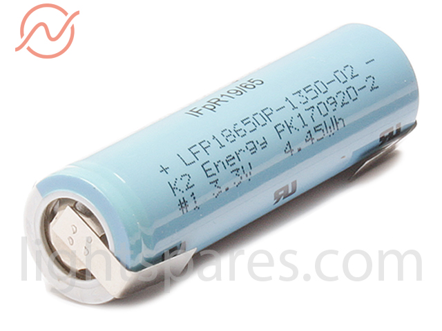 Akku LiFePO 4 3.3 V 1250 mAh 18650 U-Lötfahne
