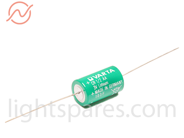 Batterie - Lithium 3V 1/2AA mit Lötdrähten