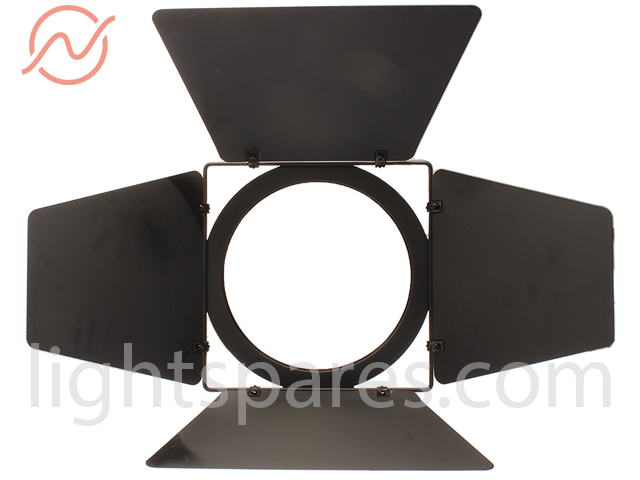 Torblende PAR64 schwarz, 4-flügelig, 255x255mm
