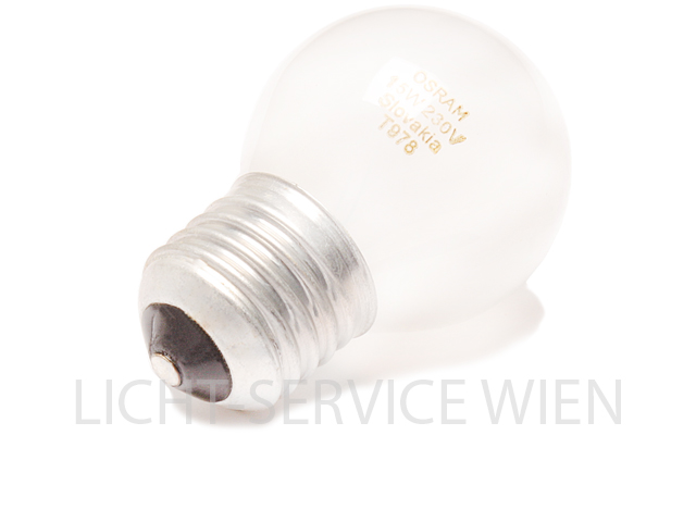 Glühlampe Tropfenform 15W weiß matt [E27]