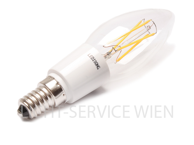 LED Filament Kerze klar 3W/WW [E14] softLED