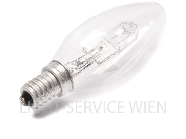 Halogen Lampe Kerzenform 28W/30W weiß klar [E14]