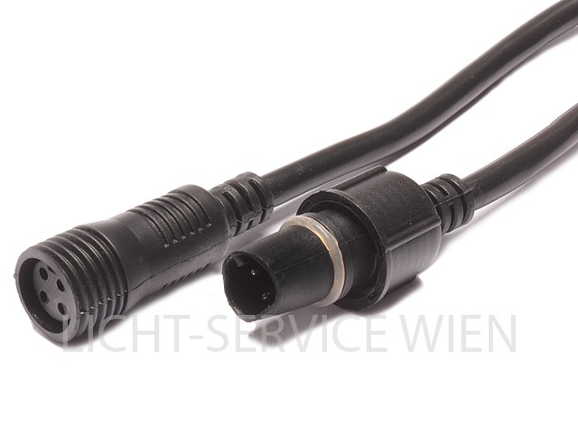 LED RGB Verlängerungskabel, schwarz 2m