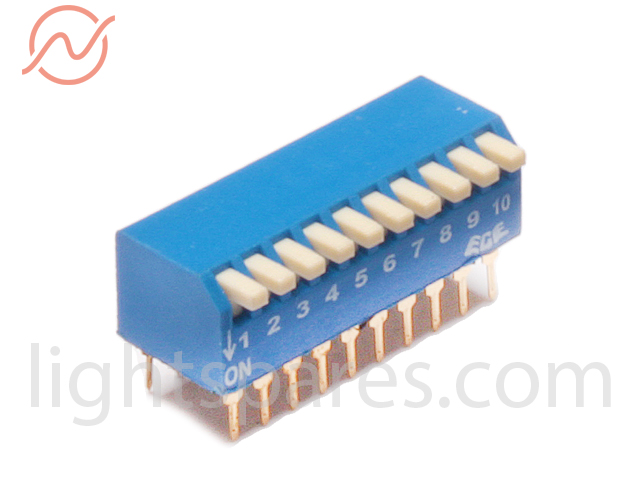 Dipswitch standard seitlich - 10fach