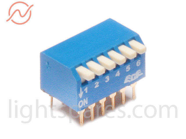 Dipswitch standard 90° - 6fach