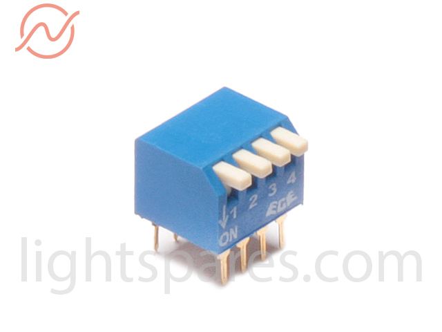 Dipswitch standard 90° - 4fach