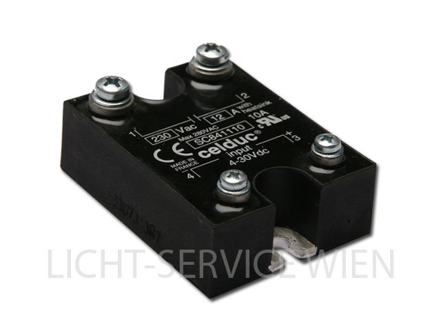 Relais - Solid State, Prim 4-30V / Sek 230V, 12A