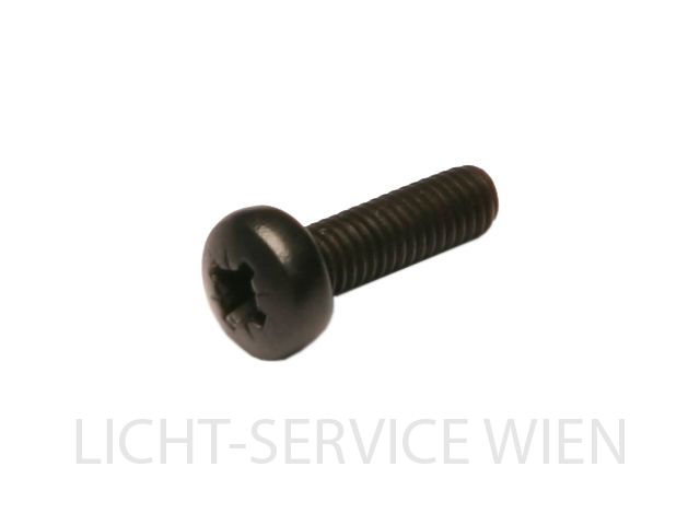 Schrauben - Linsenkopf Kreuz schwarz M3x10