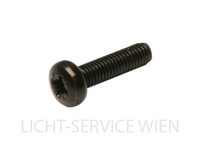 Schrauben - Linsenkopf Kreuz schwarz M3x12