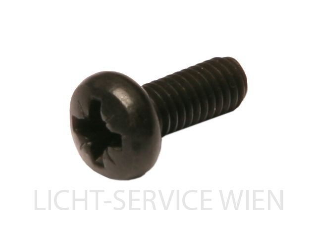 Schrauben - Linsenkopf Kreuz schwarz M4x10