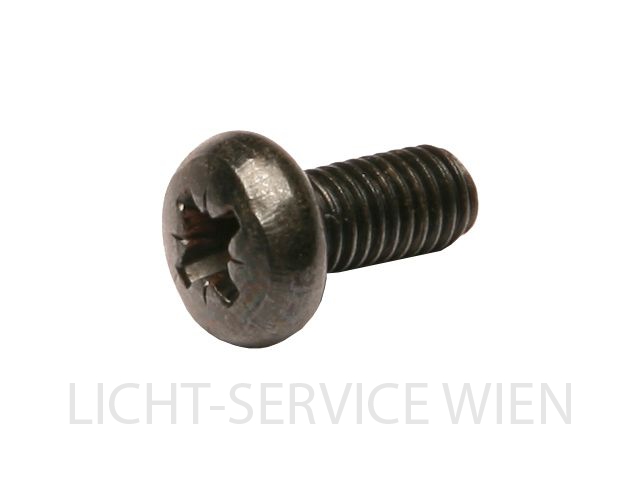 Schrauben - Linsenkopf Kreuz schwarz M5x10