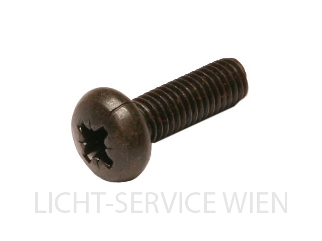 Schrauben - Linsenkopf Kreuz schwarz M5x16