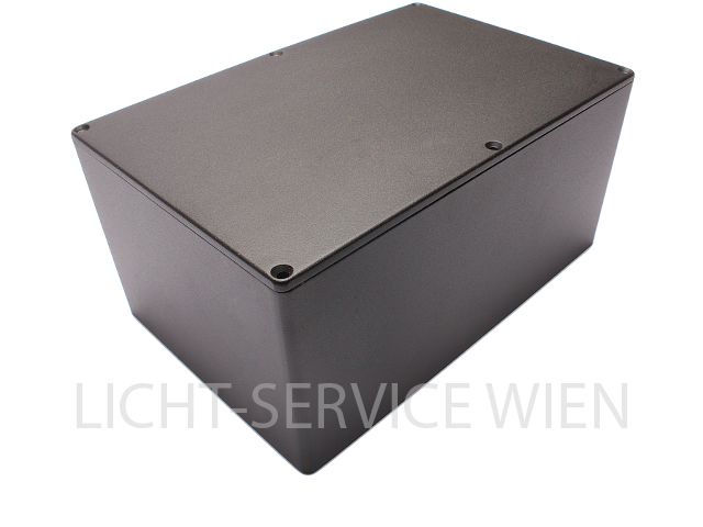 Alu-Druckguss Gehäuse 146x222x105 IP54 alu schwarz