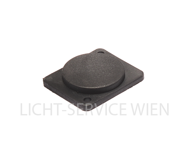 Neutrik Typ D Leerblende, Abdeckplatte, schwarz