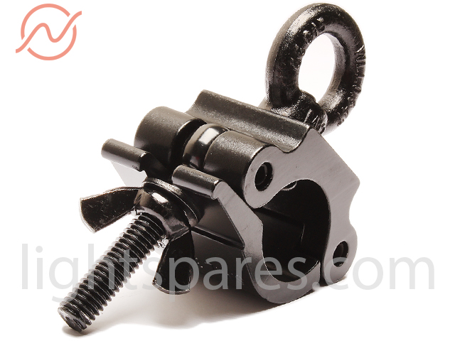 Ultralite Coupler Eye Ring, mit M12 Ringmutter, sw
