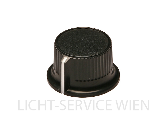 Drehknopf 28mm / Dm 6mm / schwarz