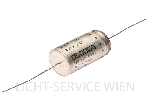 Kondensator - ELKO 25V / 2200uF industry axial