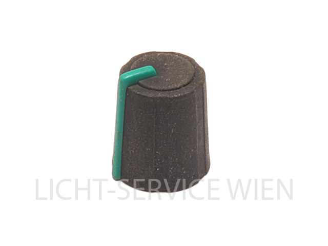 Drehknopf für Kerbachse 6mm / d=11,5mm / h=13,5mm