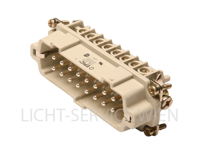 Stecker - Harting HAN 16 E Stifteinsatz