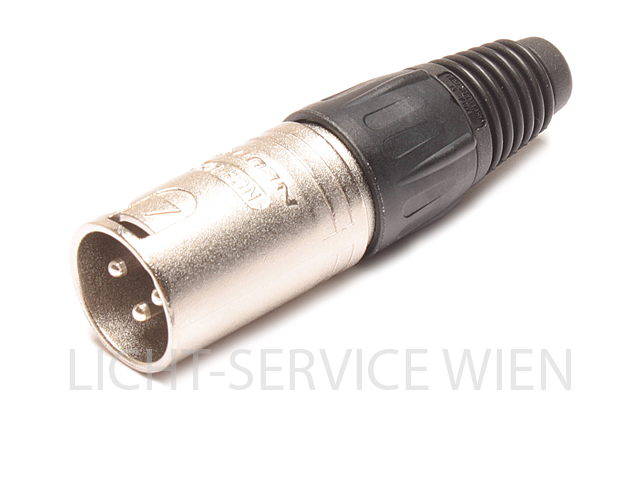Stecker - XLR 3pol silber, NC3MX, Kabelstecker