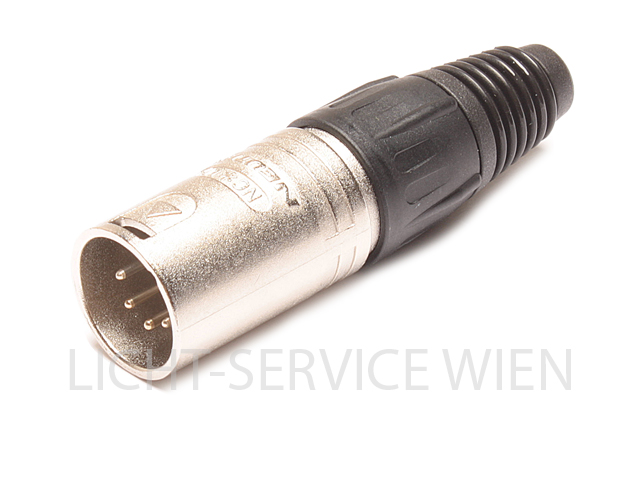 Stecker - XLR 5pol silber, NC5MX, Kabelstecker