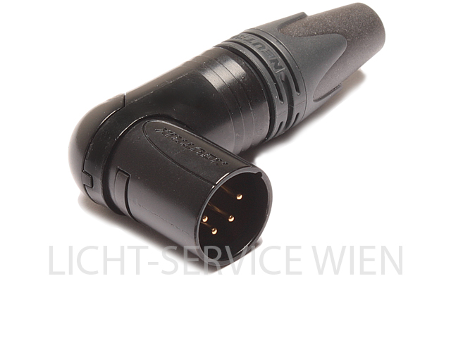 Stecker - XLR 4pol schwarz,NC4MRXB,Winkelkabelst.