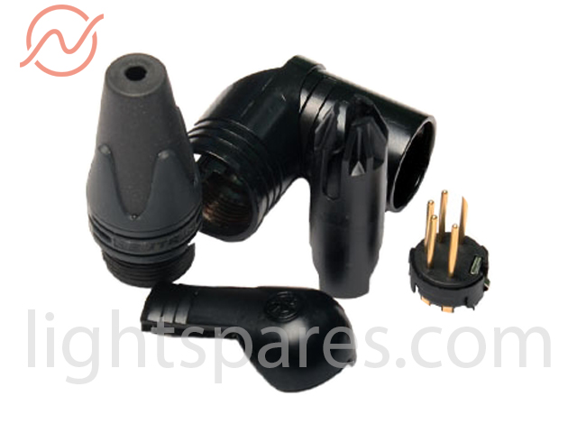 Stecker - XLR 5pol schwarz,NC5MRXB,Winkelkabelst.