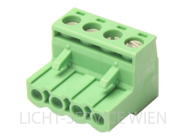 Stecker - Phoenix Federleiste 4pol gerade (grün)