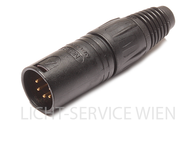 Stecker - XLR 5pol schwarz, NC5MX-B, Kabelstecker
