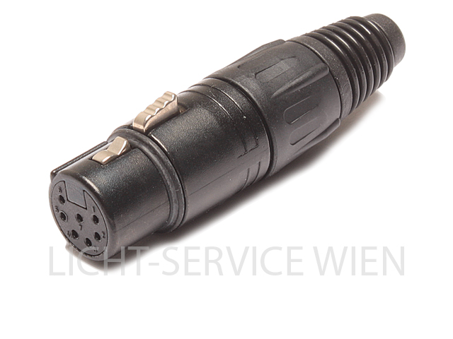 Stecker - XLR 7pol schwarz, NC7FX-B, Kabelbuchse