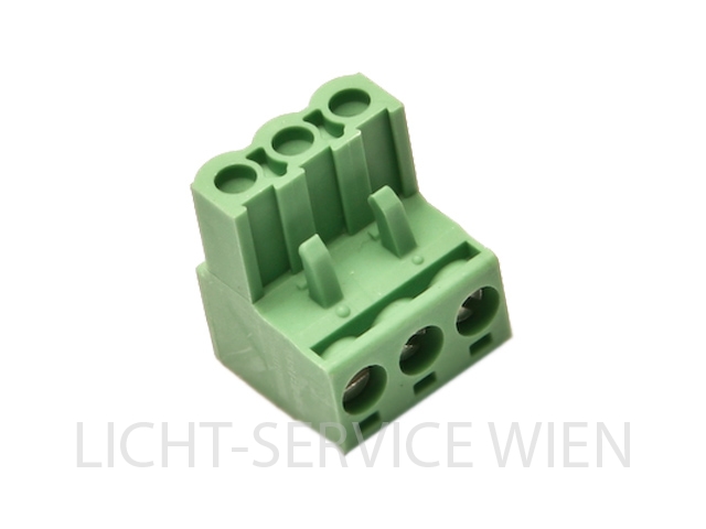 Stecker - Phoenix Federleiste 3pol gerade (grün)