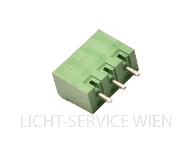 Stecker - Phoenix Stiftleiste 3pol gerade (grün)