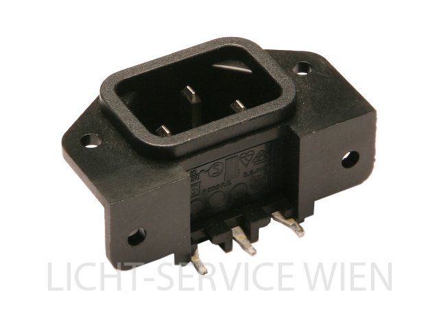 Stecker - IEC Anbaustecker 90°  (PCB)
