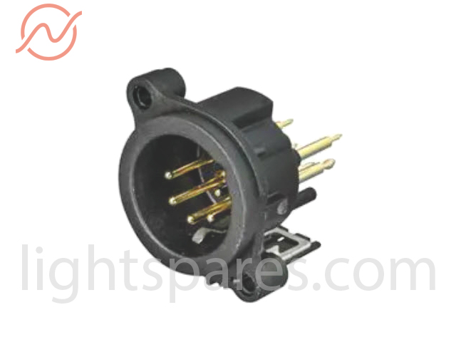 Stecker - XLR 5pol PCB Anbaustecker NC5MAV schwarz